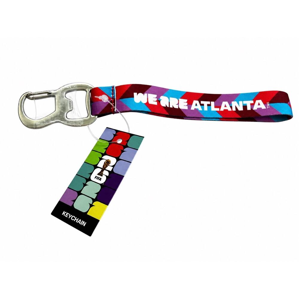 FIFA World Cup 2026 We are Atlanta Wrist official Strap Keychain Bottle Opener